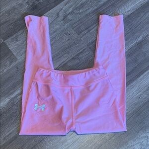 Light pink Under Armour girls capri athletic pants 6X